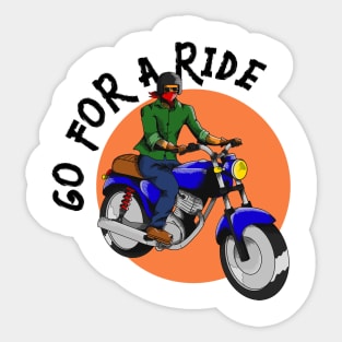 Go For A Ride Sticker
